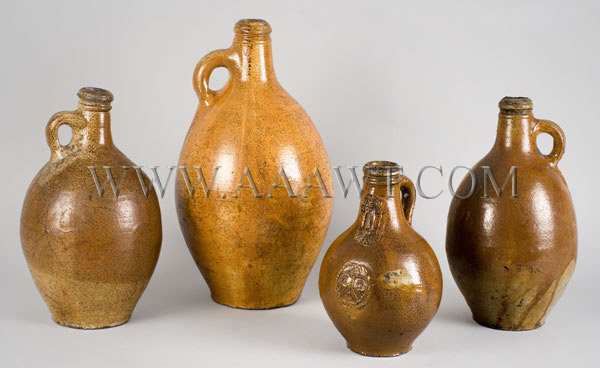 Stoneware Jugs
17th and 18th Century, entire view